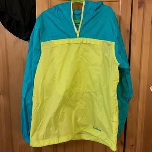 LL Bean Kids' Classic Anorak Colorblock size 14-16